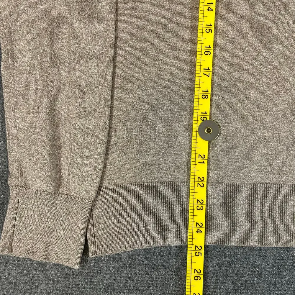 Banana‎ Republic Luxury Blend Silk Cashmere V Neck Sweater M Tan